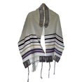 thumbnail image 1 of Mantón de oración, Shofars From Lejos, PÚRPURA, Yeshua, Rey de Reyes, 1 of 5