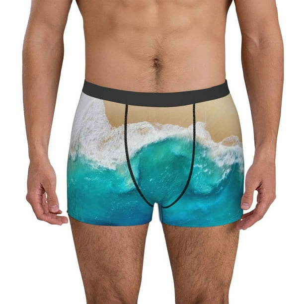Fotbe Beach Calzoncillos Tipo Boxer con Bolsa de Soporte Total para Hombre, X-Temp Fresco, Transpirable y de Secado Rápido-Large