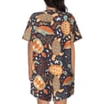 thumbnail image 3 of Picia Turtles and Sea Plants Pajamas Sets for Women Soft Short-Sleeved Pjs with Lounge Shorts Two Piece Sleepwear-Large, 3 of 9