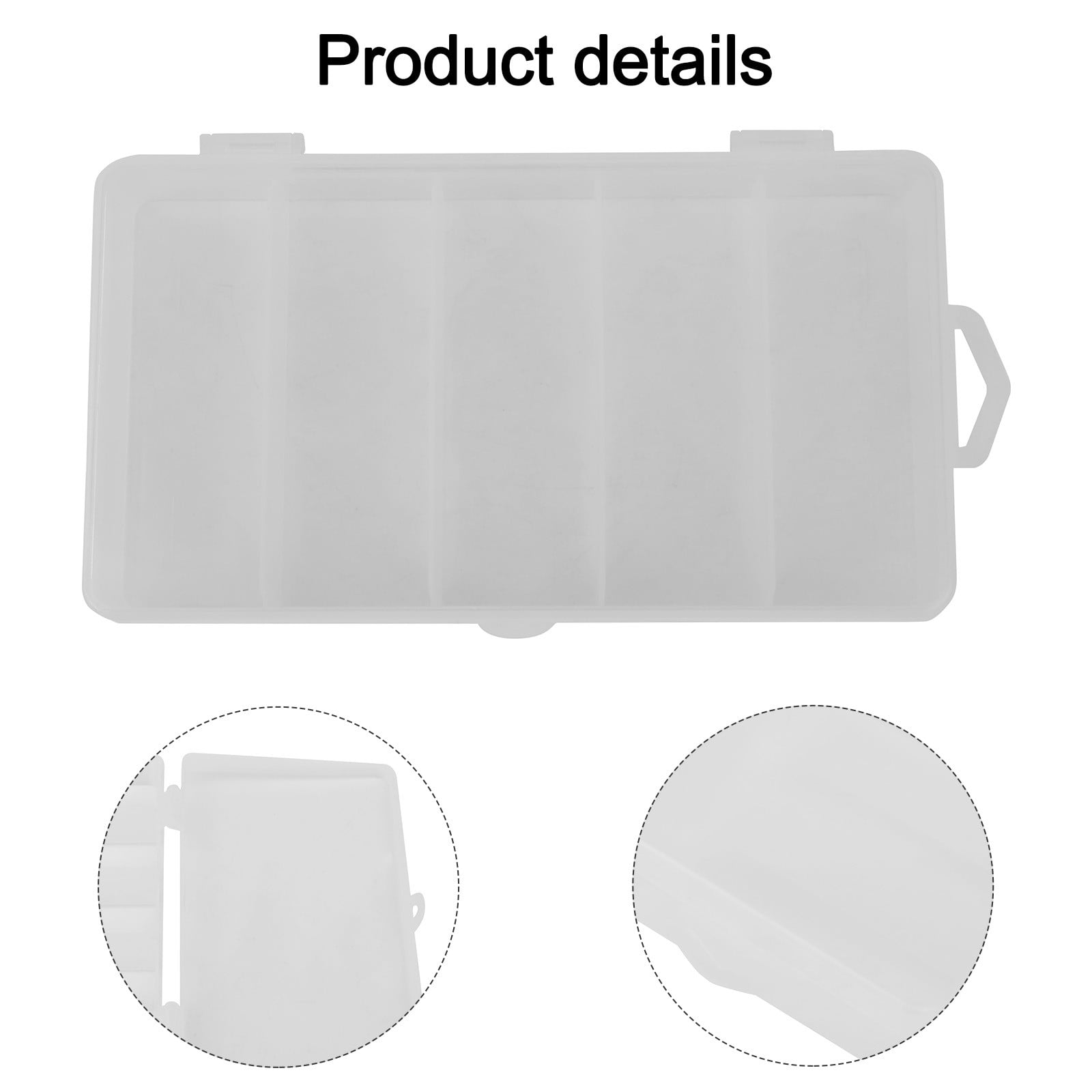 Fankenuo Waterproof 5-Compartment Fishing Tackle Box for Durable Organized & Portable