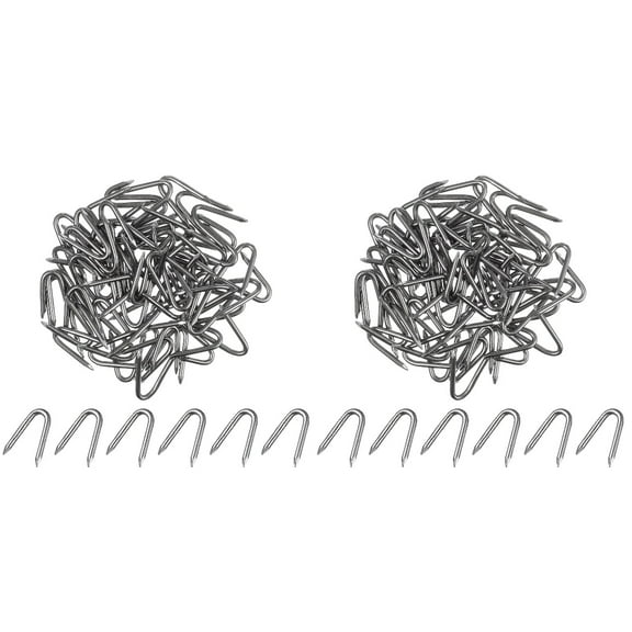 140 Pcs U-Shaped Fence Nails for Wire Fencing, Cable Fixing Staples, Wood Fasteners