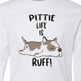 thumbnail image 4 of Inktastic Pittie Life is Ruff Spotted Pit Bull Long Sleeve Youth T-Shirt, 4 of 5