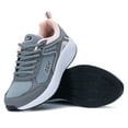 thumbnail image 6 of AOV Womens Walking Shoes with Arch Support Plantar Fasciitis Sneakers Orthotic Tennis for Foot Heel Pain Relief Size 10.5 GreyPink, 6 of 7
