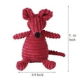 thumbnail image 2 of Plush Corduroy Dog Toy, Dog Squeaky Toys, Durable Chew Toys for Puppy and Medium Dogs (Mouse), 2 of 5