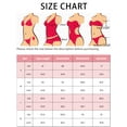 thumbnail image 5 of INSPIRE CHIC Conjunto de Monokini de Corte para Mujeres con Tirantes Ajustables 1 Pieza con Cruce en la Espalda Trajes de Baño Grande Azul Real-Negro, 5 of 5