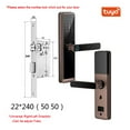 thumbnail image 1 of Biometric Fingerprint Door Lock DB20 Black Smart Lock Tuya App Remote Unlocking Keyless Lock Electronic Door Lock ,More Secure, 1 of 4