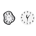 thumbnail image 1 of Reloj De Pared De Bailarina Acrílica Derretida. Diseño único, Creativo Y Distorsionado De Una Bailarina De Ballet. Reloj Decorativo Silencioso De Lujo Para Escritorio, Tienda, Cocina,, 1 of 8