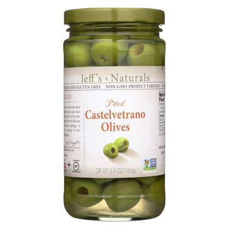 Jeff s Garden - Castelvetrano Olives - Pitted - Case Of 6 - 5.5 Oz.