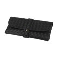 thumbnail image 1 of Runquan 2xEyeglass Case, Glasses Pouch Case PU Leather Spectacle Case Portable Handbag Storage Bag Eyeglass Pouch Eyewear Case with Button , Black, 4 Pcs, 1 of 8