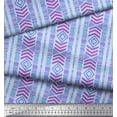 thumbnail image 2 of Soimoi Blue Rayon Fabric Aztec Geometric Print Sewing Fabric Yard 42 Inch Wide, 2 of 3