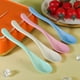 thumbnail image 3 of Zhuge Juego de 4 cucharas de sopa de paja de trigo, cucharas de ramen irrompibles de colores, cucharas pequeñas portátiles, fáciles de limpiar, aptas para lavavajillas, color rosa, 3 of 5
