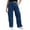 Dark Blue, variant on Ndbuld Cargo Pants Women Summer Fashionable Solid Color Straight Leg Low Waist Pocket Workwear Pants,S,Army Green