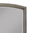 thumbnail image 3 of Benzara BM204554 Transitional Style Wooden Decorative Mirror with Arched Top, Gray, 3 of 3