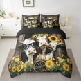 thumbnail image 2 of Castle Fairy 7-Piece Twin Bedding Set - Kawaii Cow, Sunflowers, 2 of 8
