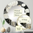 thumbnail image 3 of Designart " Fusion II" Abstract Collages Round Wall Mirror - Modern Oval Printed Decorative Oversized Mirror - Multiple Color Options, 3 of 4