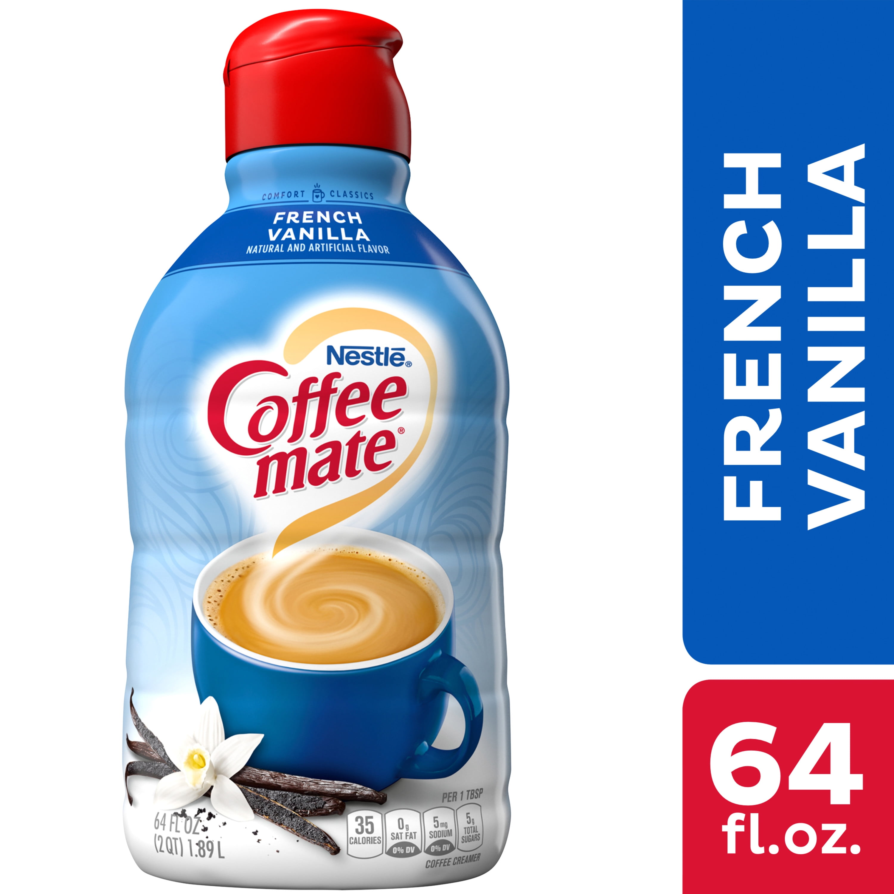 Nestle Coffee mate French Vanilla Liquid Coffee Creamer 64 fl oz