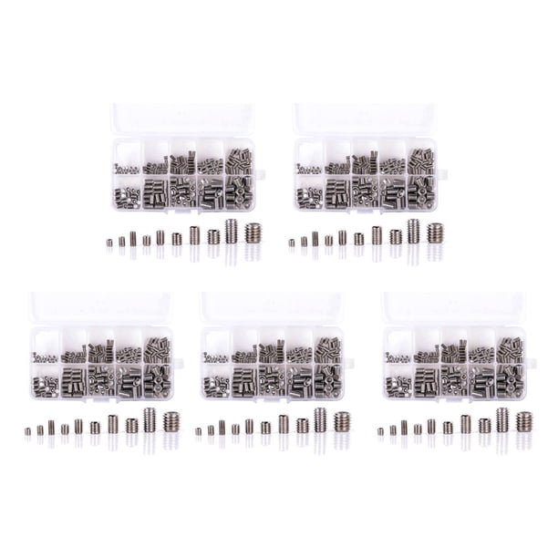 1000Pcs Acero Inoxidable 304 Conjunto de Kit Surtido de Tornillos Prisioneros Tornillo Hexagonal M3 / / M5 / M6 / M8