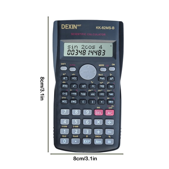 2-Line Display Scientific Calculator, Portable Multi-Function Handheld Calculator for College, Algebra, Trigonometry, Statistics, Office Home Use