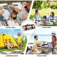 thumbnail image 6 of Aztec Picnic Blankets Waterproof Foldable Picnic Blanket 80"x 80" Picnic Mat 3-Layer Thicking Outdoor Picnic Blanket Sandproof Lightweight Beach Picnic Blanket with Strap Machine Washable, 6 of 6