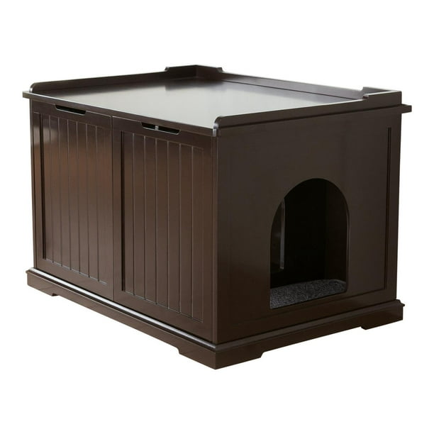 TRIXIE Pet Products XL Wooden Litter Box Enclosure Espresso