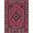 Hot Pink White Black, Pattern 9, variant on ODIKA Spotted Safari Blocks Mixed Print Modern Decorative Floor Covering Non-Slip Chair-Friendly for Dining Room, Large Office, Lounge