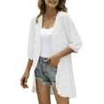 2024 New Women Fall Open Front Womens Kimonos Cardigan with Pockets
