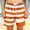 Orange, variant on Boys Swim Trunks, Kids Swim Shorts, Two Tone Striped Print Beach Shorts Summer Pool Wear for Kids Red 3-4 Years