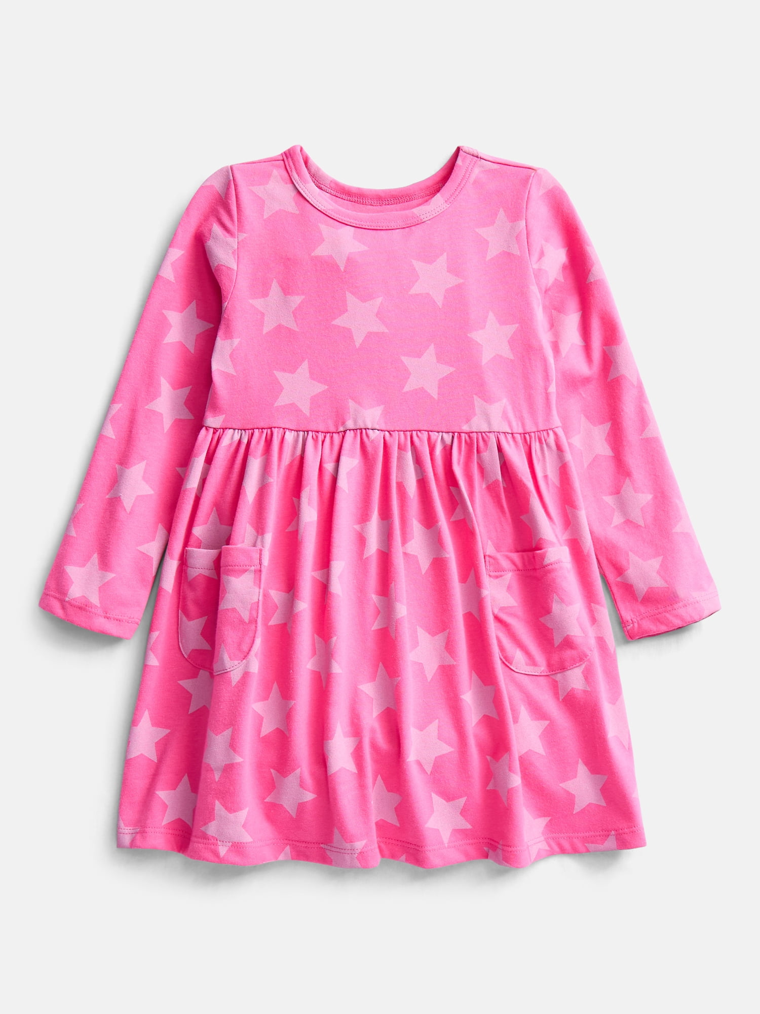 Wonder Nation Toddler Girls Printed Dress and Leggings Outfit Set, 2-Piece, Sizes 18M-5T