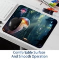 thumbnail image 6 of FeBohao Funny Mouse Pad Mat for Laptop Jiaji Cloth Rubber Base Portable Non Scratch Design Pattern Square Pretty Farmhouse Computer Adults Cushion Aesthetic Trendy Girl Boy Organizers Jellyfish, 6 of 6