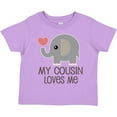 thumbnail image 3 of Inktastic My Cousin Loves Me Boys or Girls Toddler T-Shirt, 3 of 5