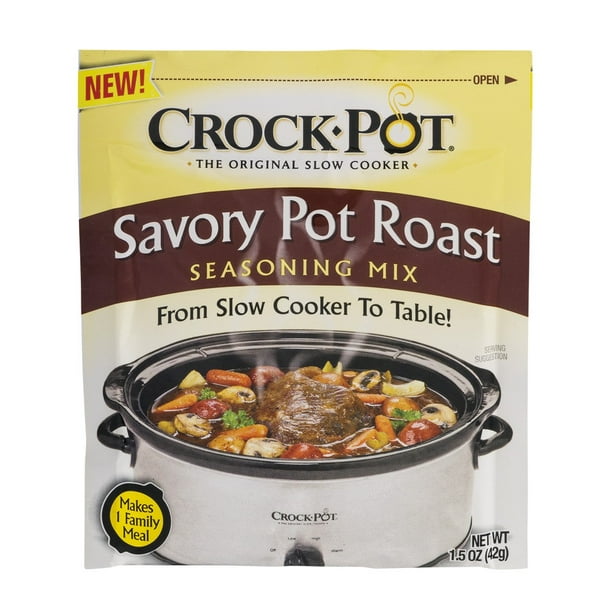 4 Pack Crock Pot Seasoning Mix Savory Pot Roast 1 5 Oz Walmart Com Walmart Com