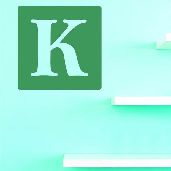 Custom Decals Alphabet Letter K Wall Art Size: 18 X 18 Inches Color: Multi