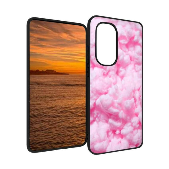 Compatible with Motorola Moto Edge 2022 Phone Case, cotton-candy4-19 Case Silicone Protective for Teen Girl Boy Case for Motorola Moto Edge 2022