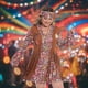 thumbnail image 3 of Plus Size Hippie Costume Women 60s 70s Disco Outfits Halloween Party Dress Set, 3 of 5