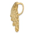thumbnail image 2 of Solid 14k Yellow Gold LION'S PAW SHELL Slide Pendant Charm - 30mm x 29mm, 2 of 5