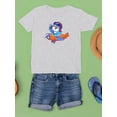 thumbnail image 3 of Cute Bird On Airplane T-Shirt Juniors -Image by Shutterstock,  Small, 3 of 4