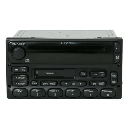 - Ford Truck and Van Radio 1999-2010 AM FM Cassette CD Player Part 1F2F-18C868-AA - Refurbished
