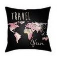thumbnail image 6 of Artistic Weavers LTCH1455-2020 Litchfield Square Pillow, Carnation Pink & Charcoal - 20 x 20 ft., 6 of 6