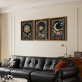 thumbnail image 3 of 3Pcs Vintage Tarot Celestial Canvas Wall Art Sun Moon Stars Wall Decor Pictures Gothic Dark Aesthetic Flower Posters Prints for Living Room Bedroom Home Decoration, 3 of 6