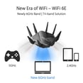 thumbnail image 2 of ROUTER ASUS GT-AXE11000 WIFI6E (802.11AX) TRI-BAND/6GHZ/WAN/LAN 2.5G ASUS GT-AXE11000, 2 of 5