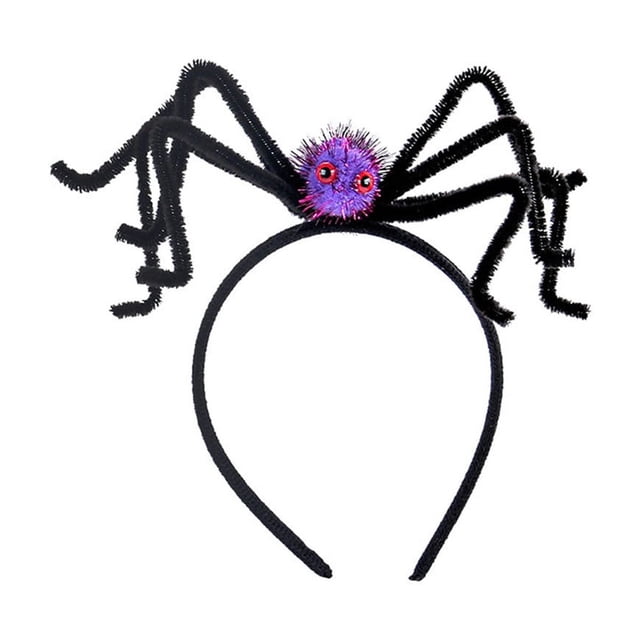 Halloween Spooky Hair Holiday Party Prom Dress Up Ball Spider Head Button Trick Hair Accessories