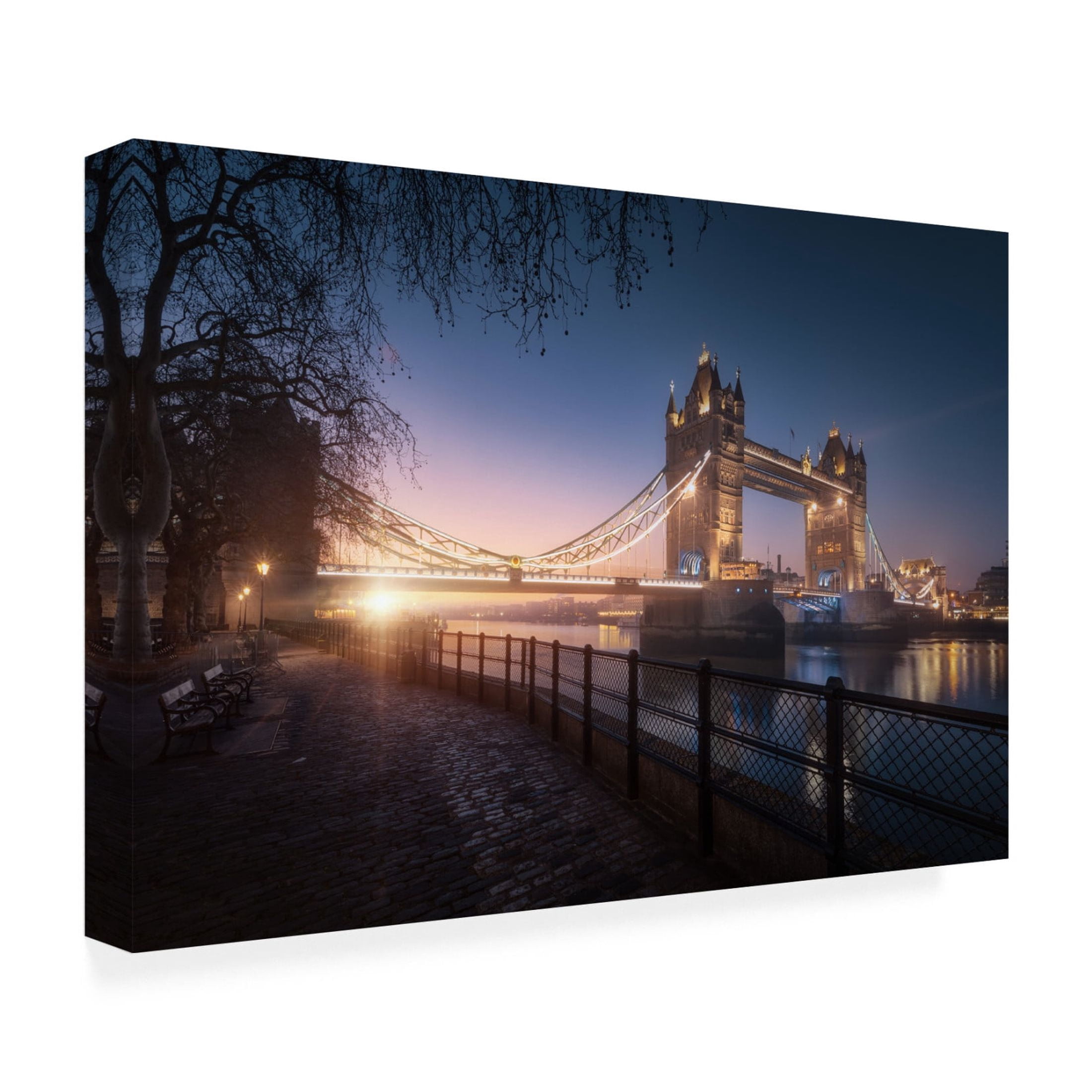 Canvas Wall Art - Juan Pablo De 'Una De Gambas' Wall Art for Living Room, Bedroom, or Office D?cor by Trademark Fine Art - 24 x 16 Inches