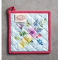 thumbnail image 2 of Jardin D'Ete 100% Cotton Pot Holder with Loop Heat Resistant for BBQ | Cooking | Baking | Grilling | Microwave | Barbecue | Spring/Summer (Mint, 8 Inch by 8 Inch), 2 of 8