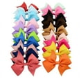 thumbnail image 2 of 4 Inch Ribbon Hair Bow with Alligator Clip for Women and Girls, 20 Colors With Stay Put Hair Clips, 2 of 27