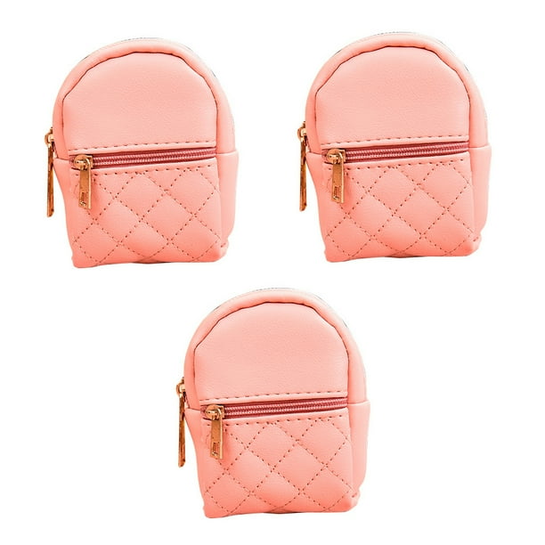 Qarigey Nueva Kawaii PU Mini Bolsas Mujeres Niñas Niños Bolsa de Gran Capacidad Cambiar Tarjetas de Llaves Atractivamente Pure Casual Regalo Bolsas de mensajero y de hombro Rosa Qarigey AP014403-01