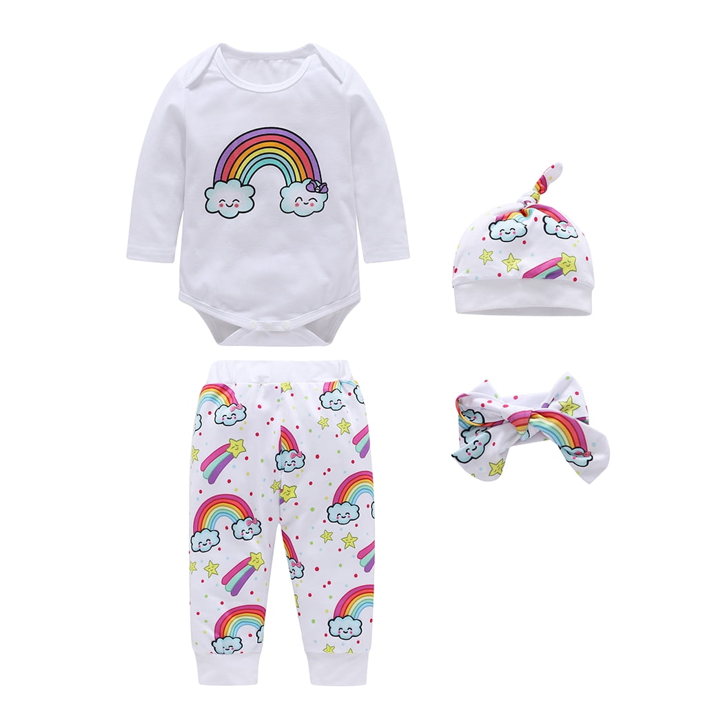 rainbow baby romper