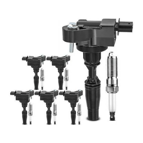 Ignition Coil and Spark Plug Kit 12 - Compatible with 2017 - 2019 GMC Canyon 3.6L V6 2018