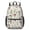 Mushroom and Fern, variant on Mushroom and Flower Brown Pattern 17" School Backpacks for Teens,Waterproof Oxford Fabric,S-Shape Padded Straps for School,Travel,Hiking,Camping