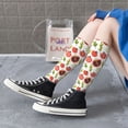 thumbnail image 5 of Naloa Tomatoes Thigh High Socks Extra Long Stretchy Sock Women Over Knee High Opaque Stocking Daily Wear, 5 of 6