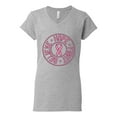 thumbnail image 2 of Believe Hope Awareness Womens V-Neck Tee, Heather Grey, Medium, 2 of 3
